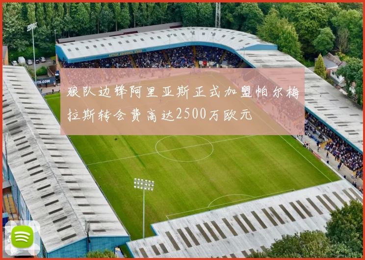 狼队边锋阿里亚斯正式加盟帕尔梅拉斯转会费高达2500万欧元